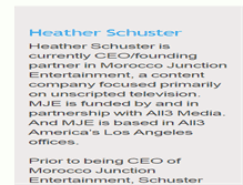 Tablet Screenshot of heatherschuster.com